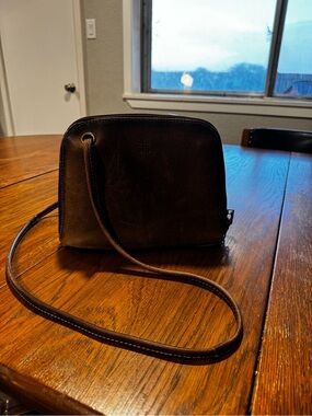 STS Ranchwear Dark Brown Leather Crossbody Bag